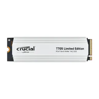 【Crucial 美光】T705 2TB Gen5(白色散熱片限量款)