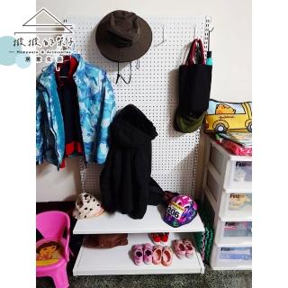 【撥撥的架子】93x50x133cm 掛勾款 中島洞洞板架 服飾店置物架 衣服陳列架 含黑白掛勾(單面中島洞洞板架)