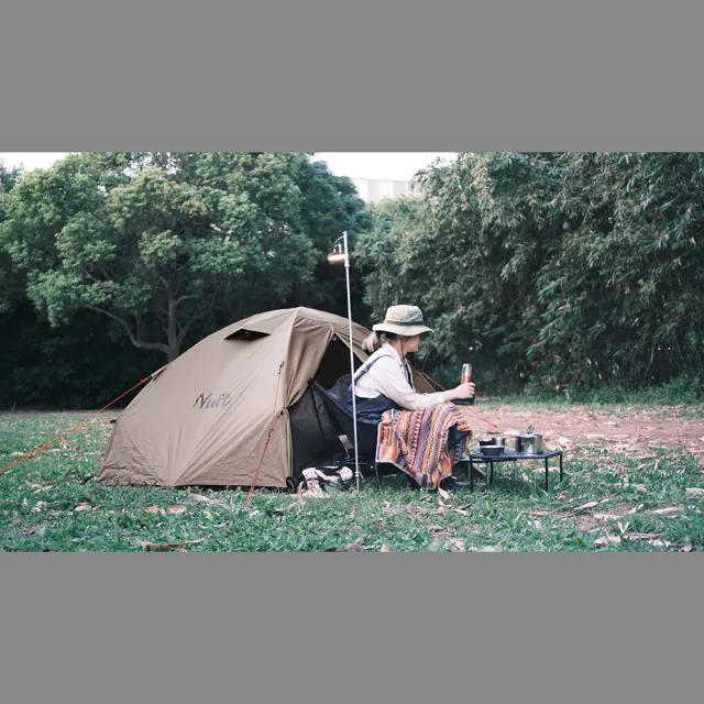 【NUIT 努特】土曜日 鋁合金雙人帳 210x140xH110cm 兩人帳棚 2人帳蓬 輕量帳 單人機車露營 野營(NTG110SD)