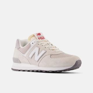 【NEW BALANCE】休閒鞋 574 情侶鞋 奶茶色 D楦 麂皮 復古 運動鞋(U574RCD ∞)