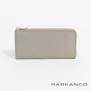 【RABEANCO】迷時尚系列L型拉鍊長夾(灰)