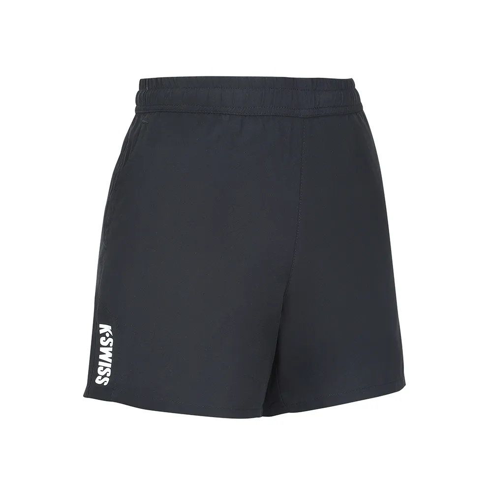 【K-SWISS】運動短褲 PF Woven Shorts-女-黑(1910245-008)