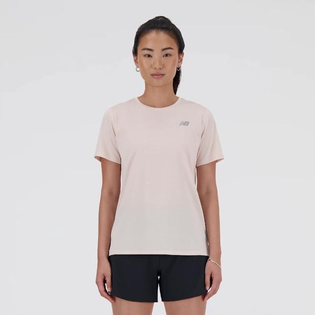 【NEW BALANCE】NB 上衣 女款 短袖上衣 運動 粉 WT41222OUK