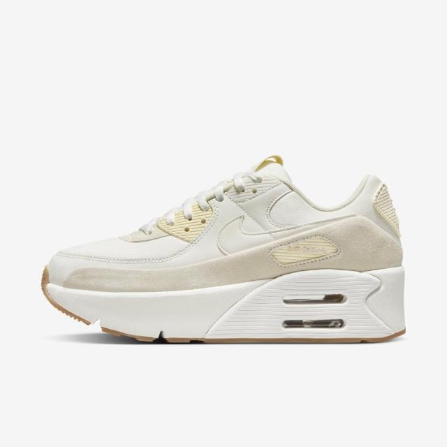 【NIKE 耐吉】Air Max 90 Lv8 女 休閒鞋 運動 復古 雙層氣墊 緩震 厚底 米色(FD4328-100)