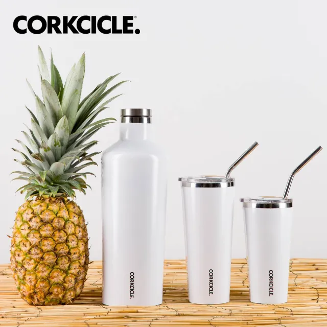 【CORKCICLE 酷仕客】不鏽鋼吸管2入+清潔刷組(顏色任選)