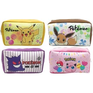 【POKEMON 精靈寶可夢】長方形萬用袋-皮卡丘/伊布/耿鬼/胖丁(臺灣正版授權)