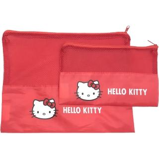 【SANRIO 三麗鷗】Hello Kitty輕便內著收納袋超值4件組(大小各2)