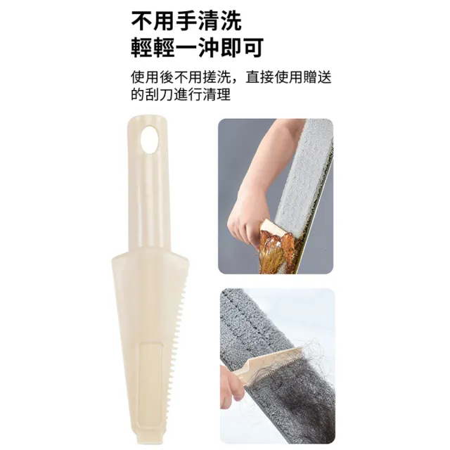 【德利生活】鋁合金平板大拖把47cm+3拖布(平板拖把 清潔工具 拖地 旋轉拖把 濕拖 乾拖)