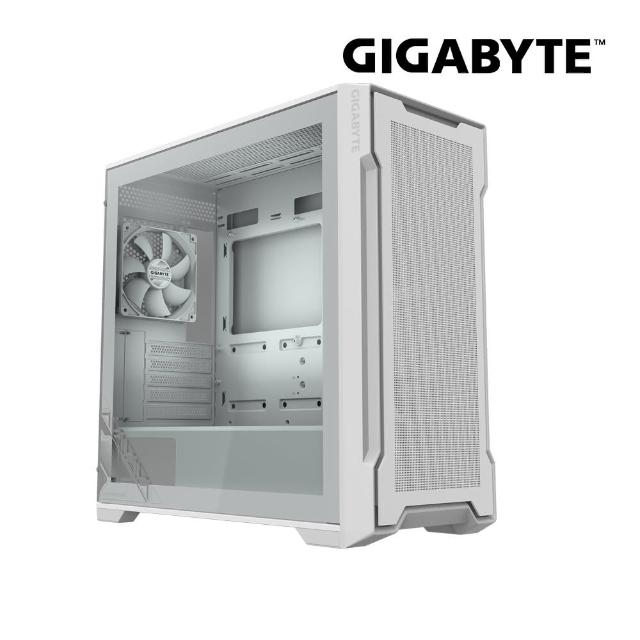 【GIGABYTE 技嘉】C102 GLASS ICE 電腦機殼 白