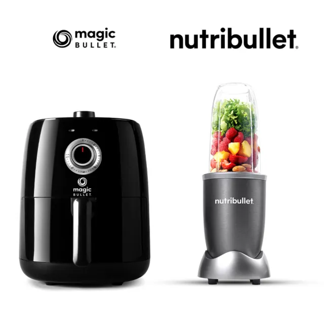 【美國nutribullet】MOMO獨家 600W高效果汁機/氣炸鍋限量組合