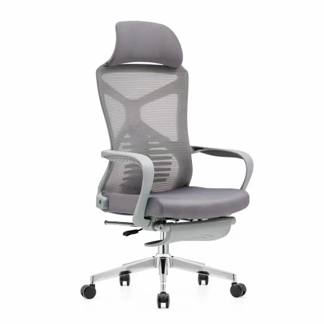 藍色的熊 艾斯特護腰網布電腦椅 塑膠腳款(辦公椅 升降椅 工