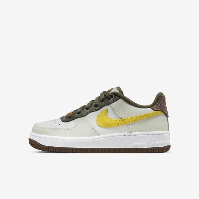 【NIKE 耐吉】Air Force 1 Lv8 GS 大童 休閒鞋 運動 經典 AF1 穿搭 黃綠(FV3647-171)