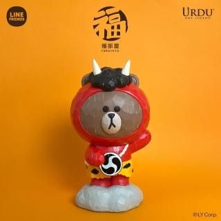 【Beast Kingdom 野獸國】LINE FRIENDS 雷神熊大 福部屋招福BROWN系列(URDU)