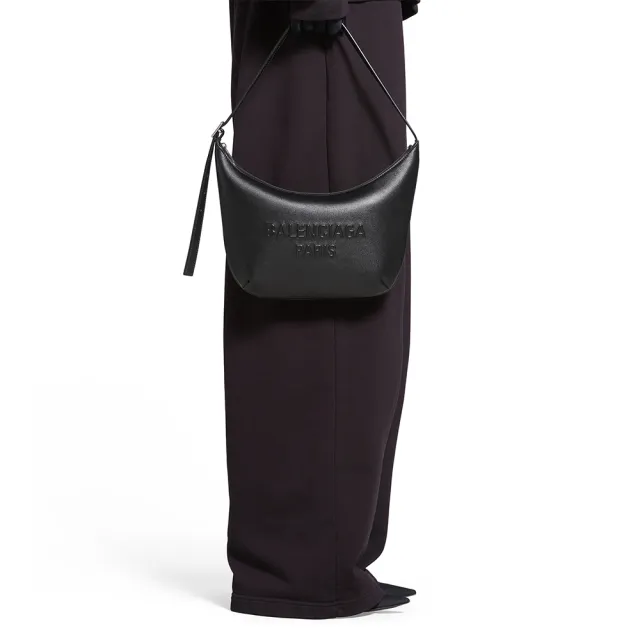 【Balenciaga 巴黎世家】專櫃新款 超軟小牛皮Mary Kate Sling 肩背包/手提包(超軟小牛皮)
