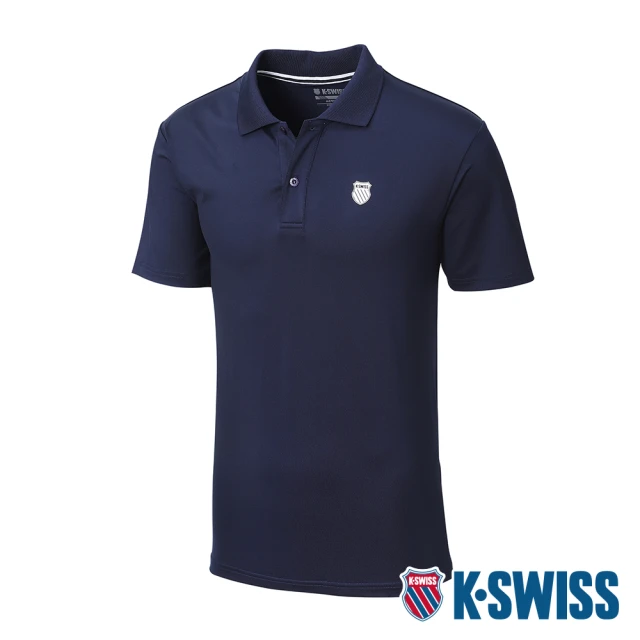 K-SWISS 排汗POLO衫 PF Polo -男-藍(1010234-426)