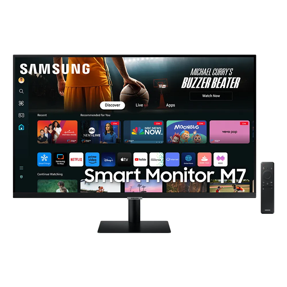 【SAMSUNG 三星】S32DM702UC 32型 4K M7 智慧聯網螢幕(VA/HDR/遙控器/內建喇叭/智能家居/黑色)