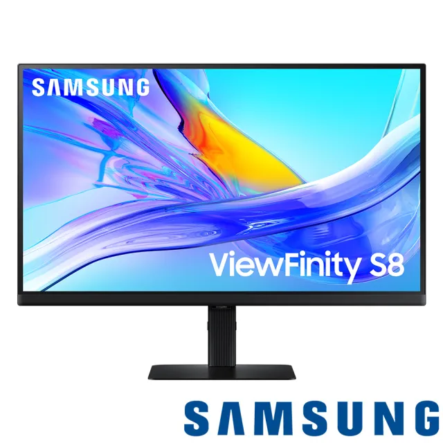 【SAMSUNG 三星】S32D806UAC 32型 4K ViewFinity S8  創作者專業螢幕(VA/Type-C/90W/sRGB 99%升降旋轉)