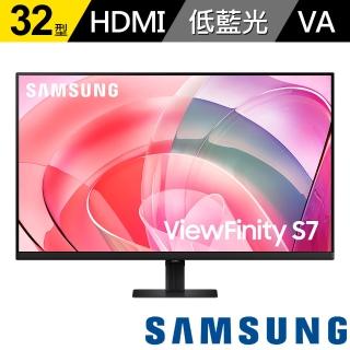 【SAMSUNG 三星】S32D706EAC 32型 4K ViewFinity S7 創作者專業螢幕(VA/HDR/護眼/HDMI/DP)