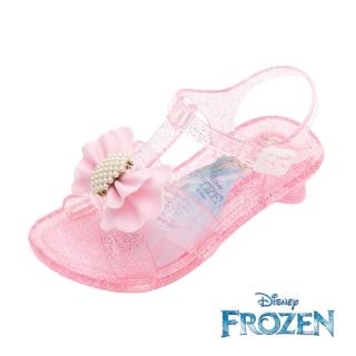 【Disney 迪士尼】童鞋 冰雪奇緣 低跟果凍涼鞋/輕量 防水 實穿 臺灣製 粉紅(FOKT41593)