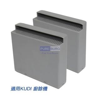 【適用 KUDI 庫迪 智慧廚餘機】活性碳過濾盒 2個裝(活性碳濾芯 除臭過濾 KUDI 廚餘機)