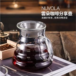 【Bianco di puro 彼安特】NUVOLA 雲朵咖啡分享壺(耐熱咖啡壺/水壺/茶壺/玻璃壺)