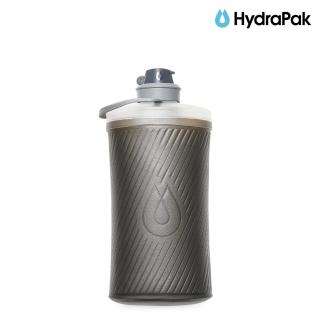 【HydraPak】Flux 1.5L 軟式水瓶 遠古灰(軟式水瓶、軟式水壺、登山配件)