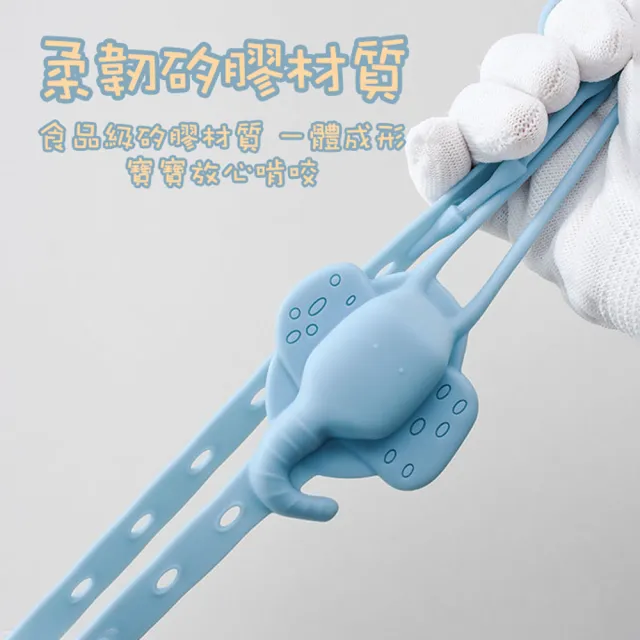 【zozo】3入組 動物矽膠防掉帶(固齒器 咬咬繩 防掉繩 奶嘴鍊 萬用固定帶 玩具防掉鏈 嬰兒奶嘴鏈 防丟帶)