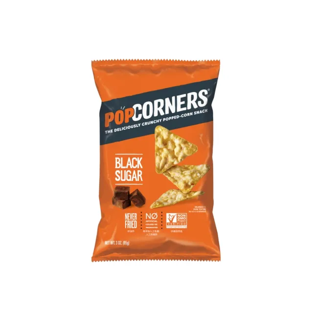 【POPCORNERS】POPCORNERS爆米花脆片黑糖口味85g/包