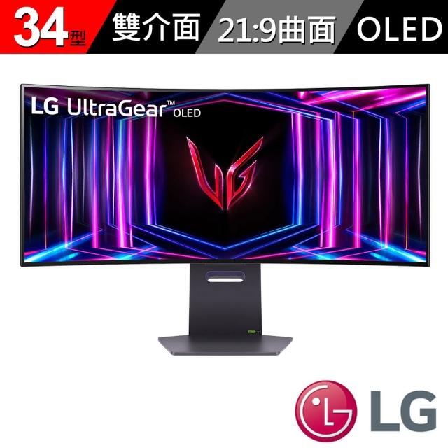 【LG 樂金】34GS95QE 34型 OLED 21:9 240Hz 曲面電競螢幕(曲度800R/0.03ms/G-SYNC)