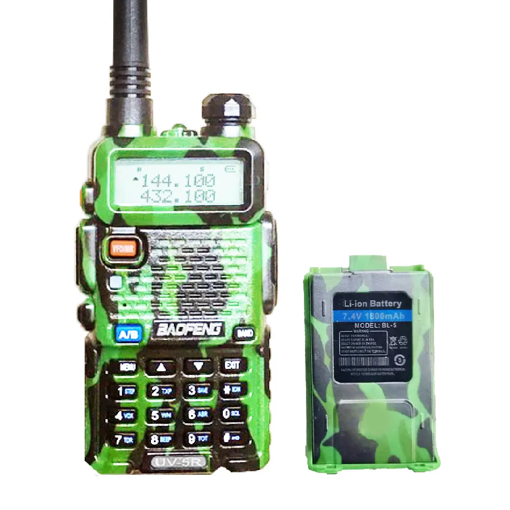 【BAOFENG 寶峰】無線電對講機 UV-5R 迷彩(無線電 對講機 UV5R 雙頻 寶鋒)