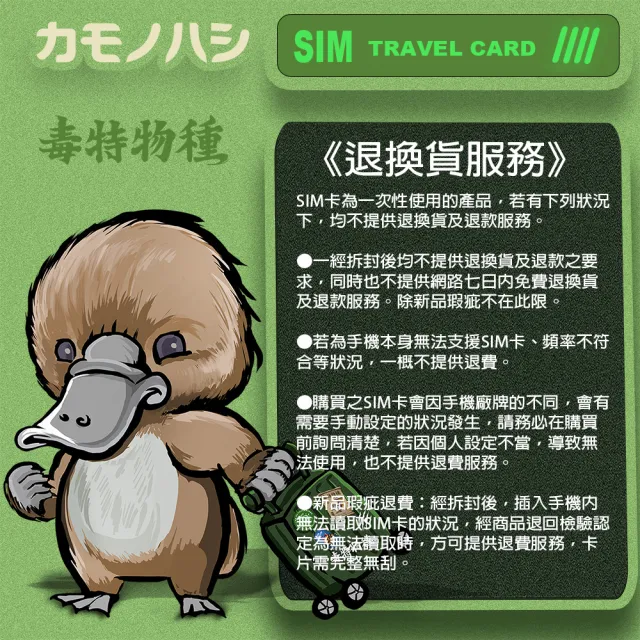 【鴨嘴獸 旅遊網卡】Travel Sim 菲律賓 20日 網路 吃到飽 菲律賓上網(吃到飽網卡 上網卡 旅遊卡 漫遊卡)