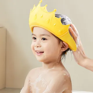【E.dot】兒童護耳洗頭沐浴帽(洗髮帽/擋水帽/洗頭帽)