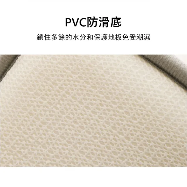 【Kyhome】慢回彈加厚記憶棉浴室防滑地墊 超強吸水腳踏墊(吸水地毯/門墊/減壓) 40x60cm