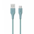 【mo select】2入組 Type-C to USB-A 編織3A快充線/充電線1.2M/GRS環保認證(Android/支援iPhone15)