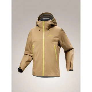 【Arcteryx 始祖鳥官方直營】男 Beta 輕量防水外套(帆布棕/喜悅黃)
