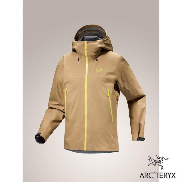 【Arcteryx 始祖鳥官方直營】男 Beta 輕量防水外套(帆布棕/喜悅黃)