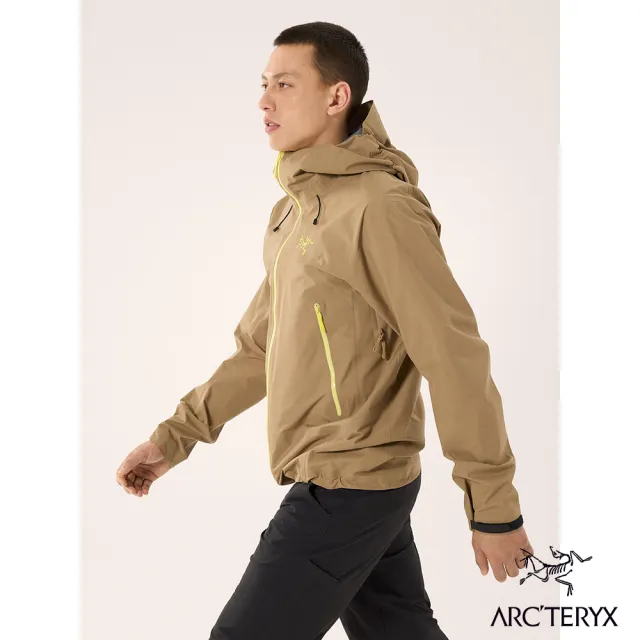 【Arcteryx 始祖鳥官方直營】男 Beta 輕量防水外套(帆布棕/喜悅黃)