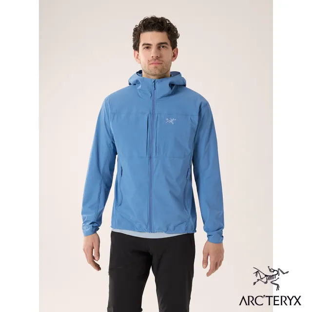 【Arcteryx 始祖鳥官方直營】男 Gamma 輕量軟殼外套(石洗藍)