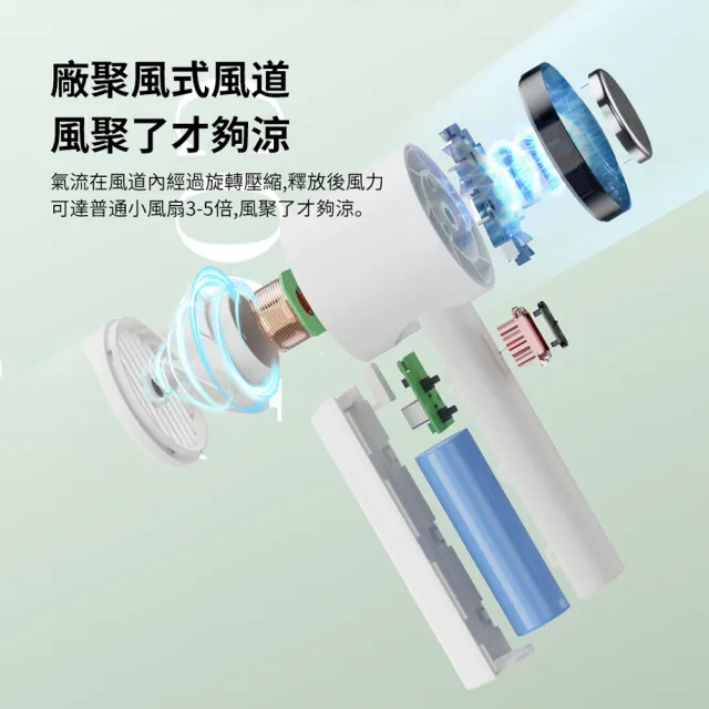 【涼感家】黑科技半導體製冷風扇 桌立/手持 冰敷空調冷風扇 戶外便攜隨身風扇 2200mah(涼感/風扇/3段風速)