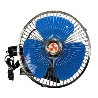 【塔克百貨】8吋 車用風扇 點菸器款 車用夾扇 電風扇 強風力 固定風速 汽車降溫 電扇 車扇