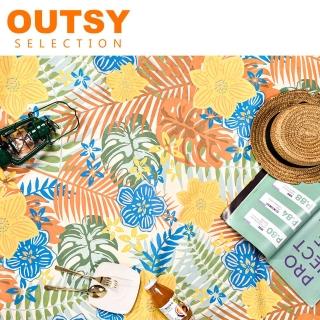 【OUTSY】ECO-reborn環保再生臺灣製花色輕量野餐墊(多色可選)