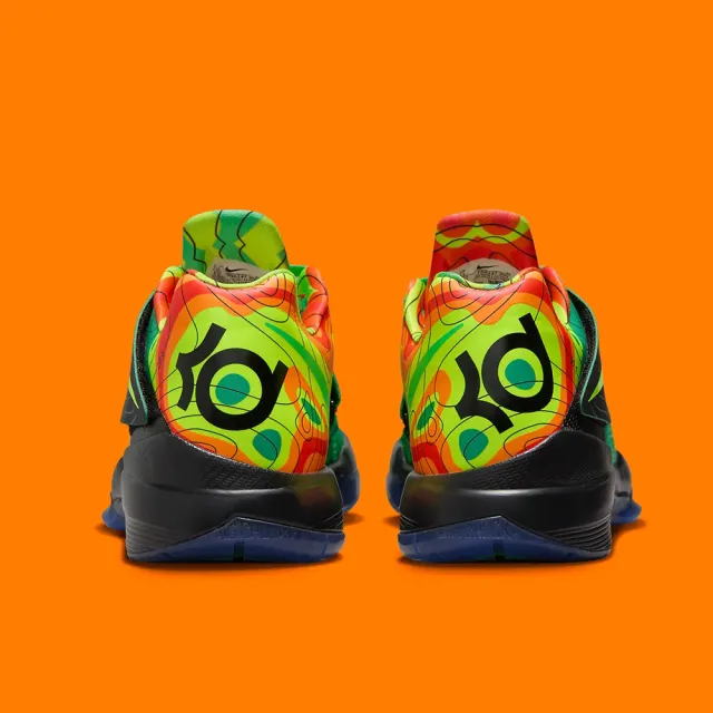 【NIKE 耐吉】籃球鞋 Nike KD 4 Weatherman 2024 限量配色 綠 實戰籃球鞋 男鞋 FN6247-300