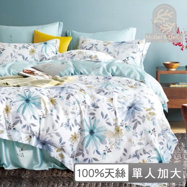 DeKoDeKo 100%萊賽爾純天絲床包枕套組 多款任選(單人3.5*6.2尺)