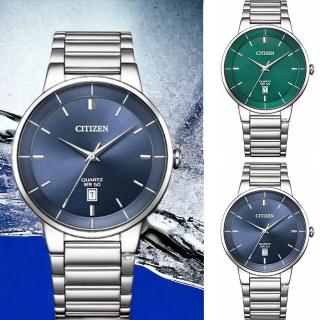 【CITIZEN 星辰】指標錶 日期 不鏽鋼 手錶 男錶 禮物 推薦(BI5120-51L.BI5120-51X)