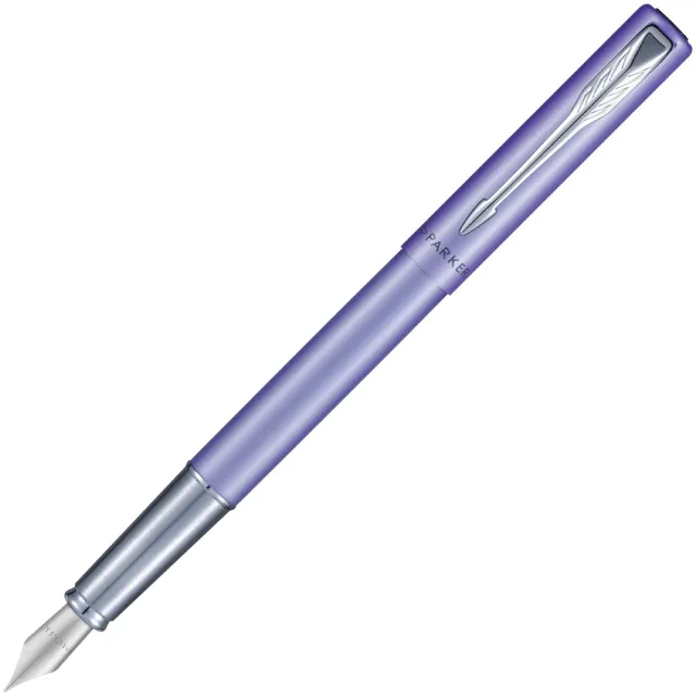 【PARKER】派克 威雅XL 銀河紫銀夾限定版鋼筆 F尖