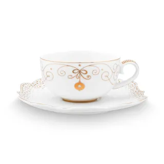 【PIP STUDIO】雙12 買一送一★Royal Winter White 咖啡組225ml(咖啡杯+碟子/2入組)