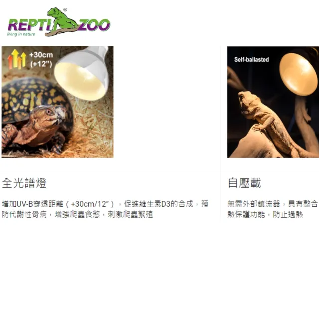 【REPTI ZOO】全光譜太陽燈 爬蟲加熱燈UVA UVB 160W取暖燈POWERSUN燈泡(REPTIZOO/適用陸龜.爬蟲類)