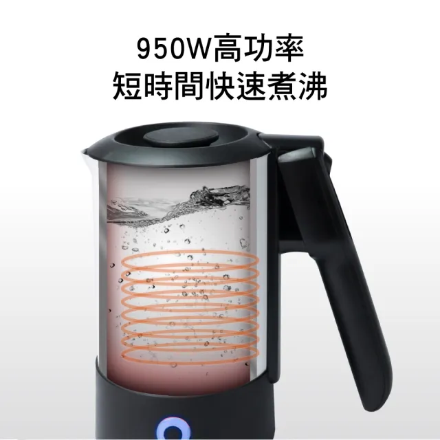 【KINYO】雙電壓旅行快煮壼0.6L(無底座一體成型ASHP70)