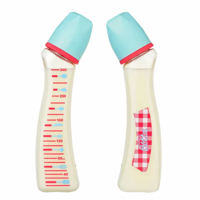 【Doctor Betta】日本 Jewel S1 SS1哺乳瓶系列 曲線奶瓶 240ml 藍 紫 款(標準型奶瓶 防脹氣奶瓶)