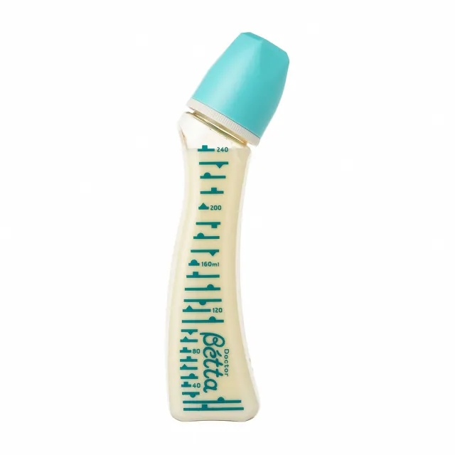 【Doctor Betta】日本 Jewel S1 SS1哺乳瓶系列 曲線奶瓶 240ml 藍 紫 款(標準型奶瓶 防脹氣奶瓶)